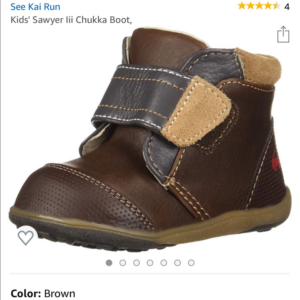 See Kia Run Kids Sawyer Chukka Boot toddler size 4